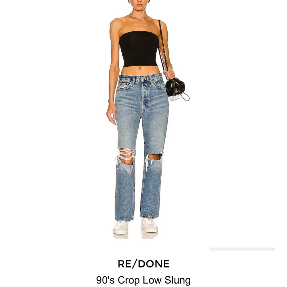 REDONE 90s CROP LOW SLUNG IN MEDIUM RAF 27 NWT